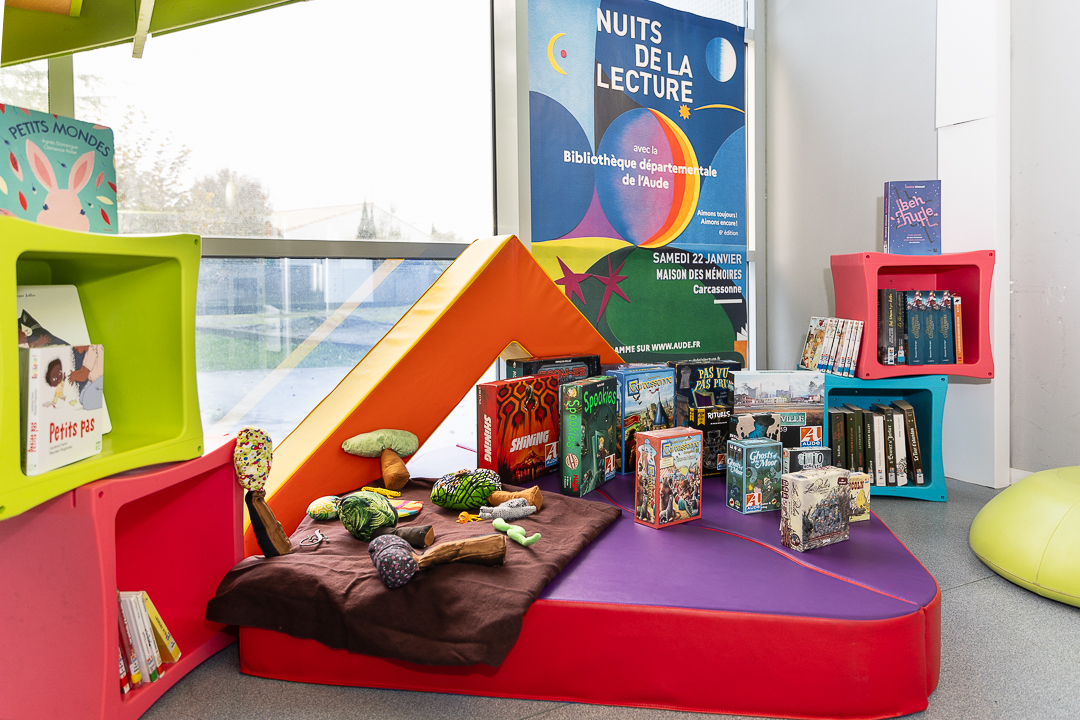 une présentation des collections de la bibliothèque départementale de l'Aude